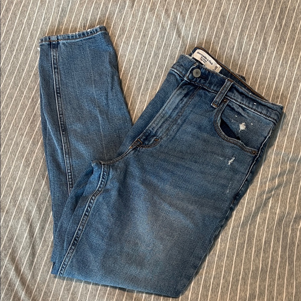 Abercrombie & Fitch Women's High Rise Blue Jeans